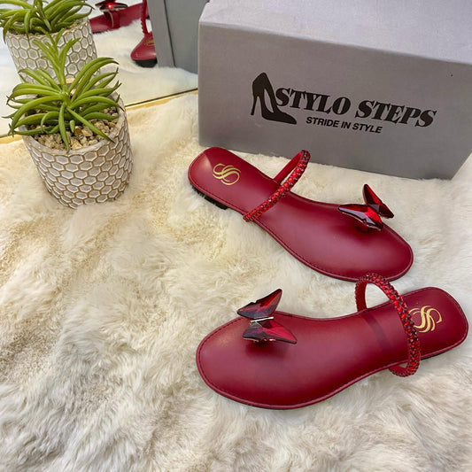 Butterfly Flats Red