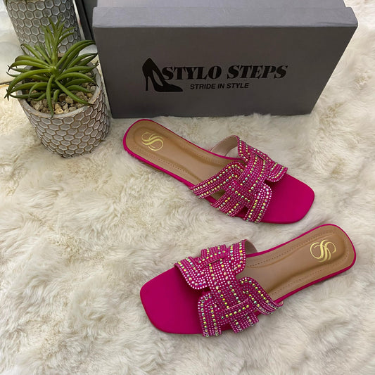 Glitzora Slides Pink