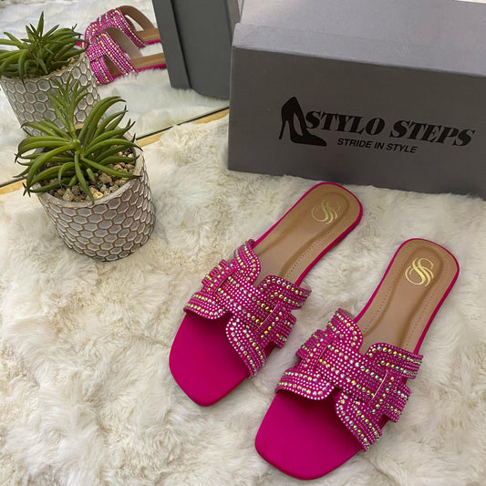 Glitzora Slides Pink